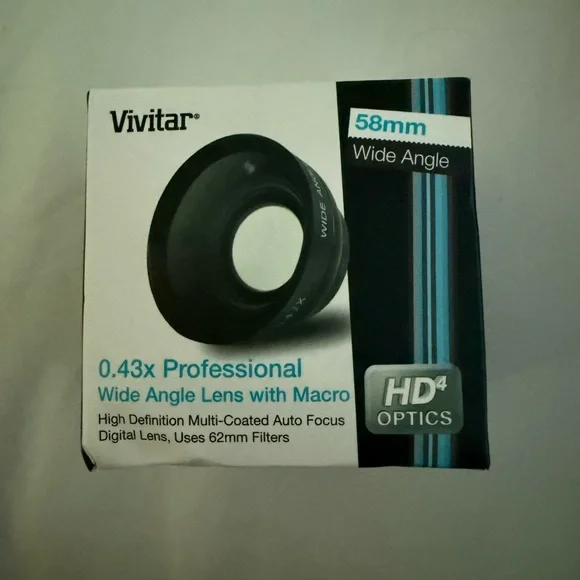 Black Wide Angle Lens Attachment