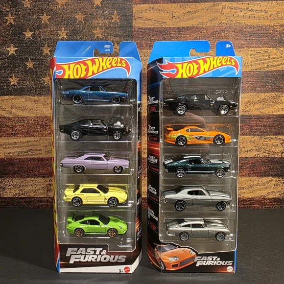 Hot Wheels Fast & Furious 2×5 Pack Diecast Cars