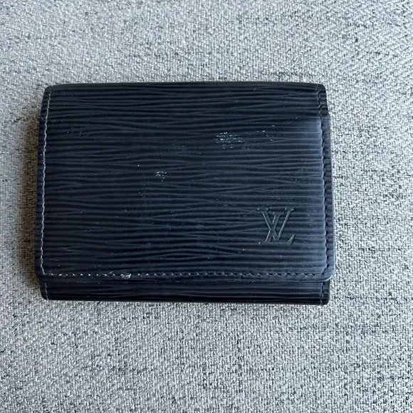 Louis Vuitton Epi Black cardholder
