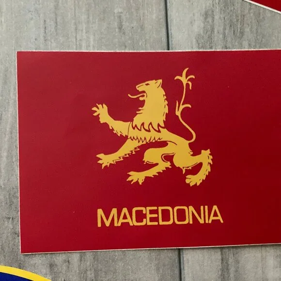 RARE VINTAGE Macedonia Car Sticker