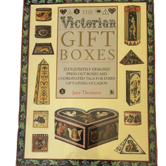 The Victorian Gift Boxes Jane Thomson 22 Press-Out Boxes Tags Hearst Books 1992
