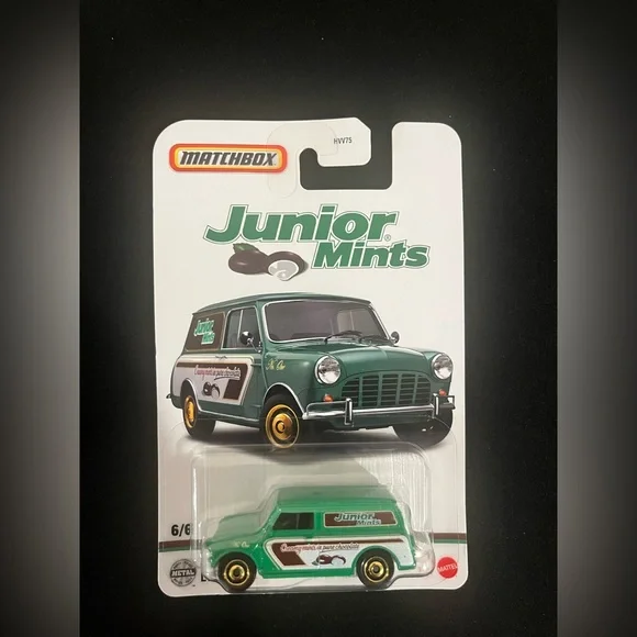 2025 Matchbox CANDY Sweet Ride Austin Mini Van Junior Mints 6/6