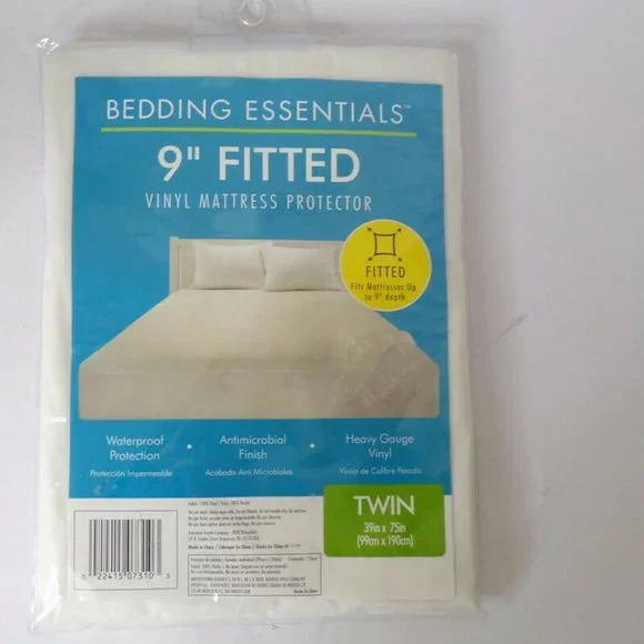 Bedding Essentials Vinyl Mattress Protector Fits Mattresses Up To 9
