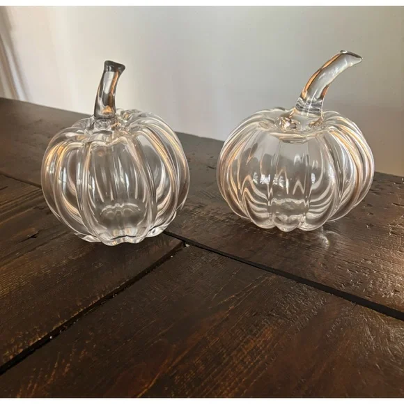 Williams Sonoma Glass Pumpkins