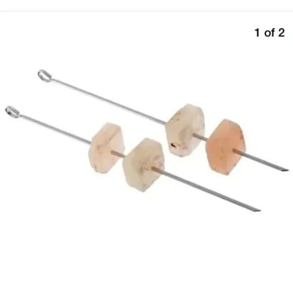 Williams Sonoma Himalayan Salt Cubes Skewers Set Kabob Barbecue Grilling