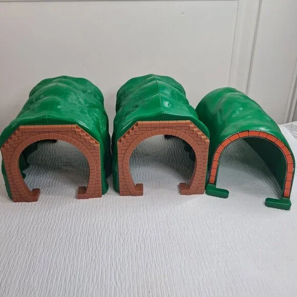 Thomas & Friends Train Tunnel set 3 green brown for Trackmaster Motorized track‎