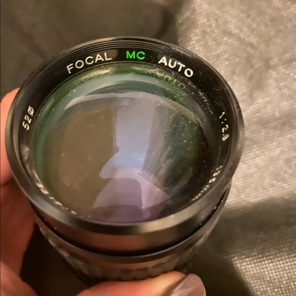 Vintage Camera Lens for 35MM with Lens Covers. Manual.