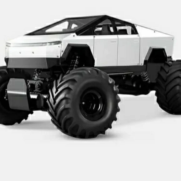 White R/C Cyber Monster Truck Toy New In The Box