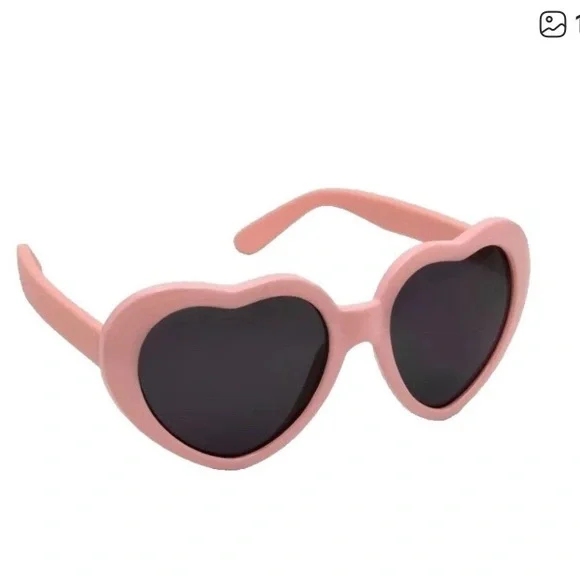 Carters Heart-Shaped Pink Sunglasses