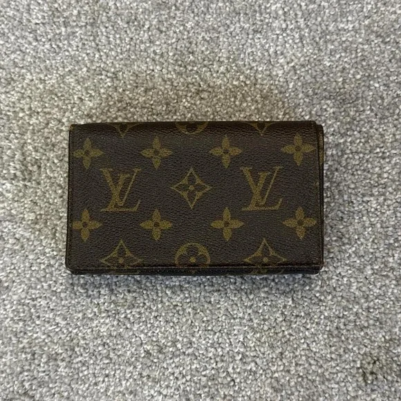 Louis Vuitton Monogram Port-Monnaie Trésor Wallet M61730 Brown Bifold