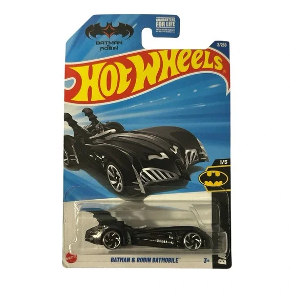 🔥Hot Wheels Batman & Robin Batmobile Car Blue Ver. 1/64 Diecast DC 54/250 - NEW