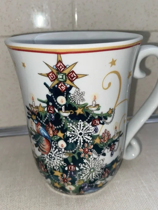 Williams Sonoma Twas The Night Before Christmas Porcelain Coffee Tea Cup Mug