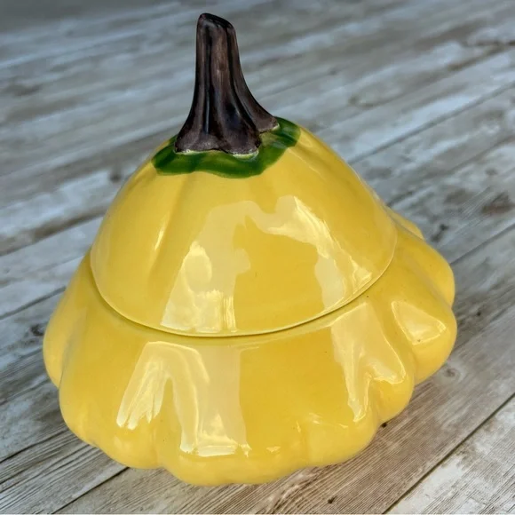 Williams Sonoma Squash Gourd Ceramic Dish