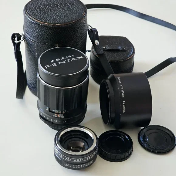 Asahi PENTAX Super Takumar 135mm f2.5 M42 MF Lens w/ Kenko teleplus converter