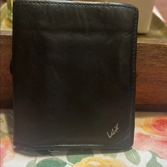 Vilez Black Leather Bifold Wallet