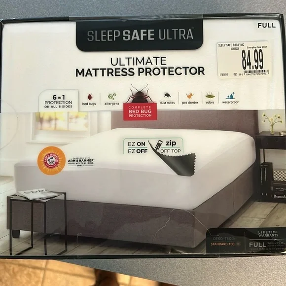 Sleep safe ULTRA mattress cover. Never taken out of box. Bought wrong size.