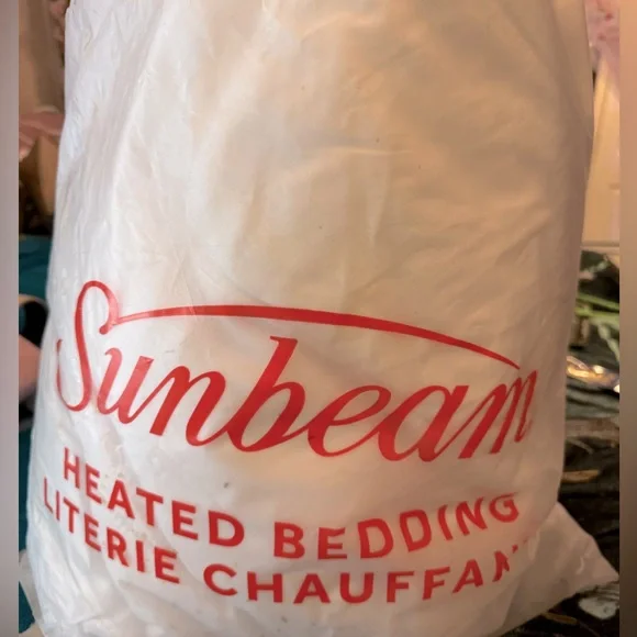 Never used sunbeam mattress heated protector/ blanket