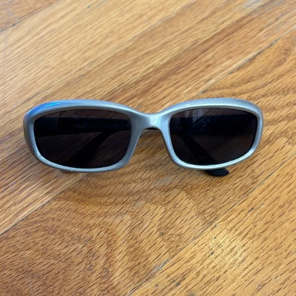 Silver Infant Sunglasses with Black Lenses
