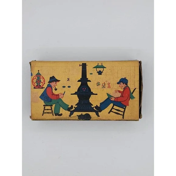 VTG 1955 Ohio Blue Matches Empty Box Country Store Wadsworth,‎ Ohio Made in USA