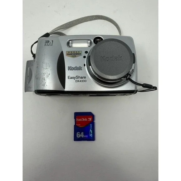 Kodak EasyShare DX4330 3.1MP Digital Camera - Silver‎ Tested/SD Card