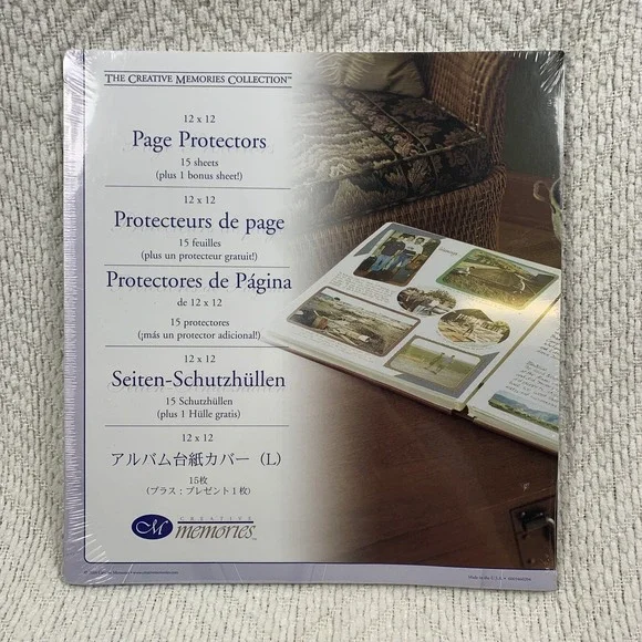 The Creative Memories Collection 12 x 12 Page Protectors 15 Sheets Plus 1 Bonus‎