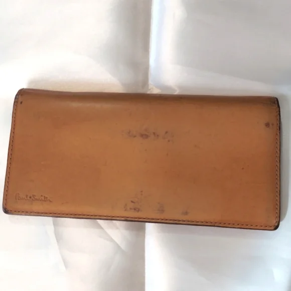 Paul Smith Wallet Genuine Leather Tan‎ Vintage
