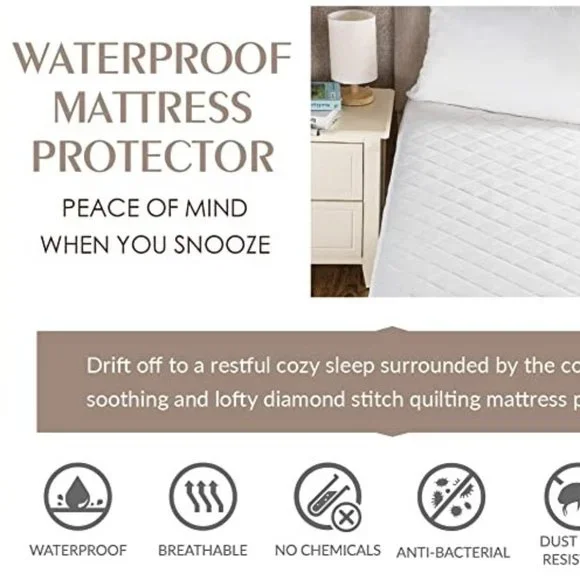 NEW Bedsure Mattress Protector Waterproof Hypoallergenic Twin Size