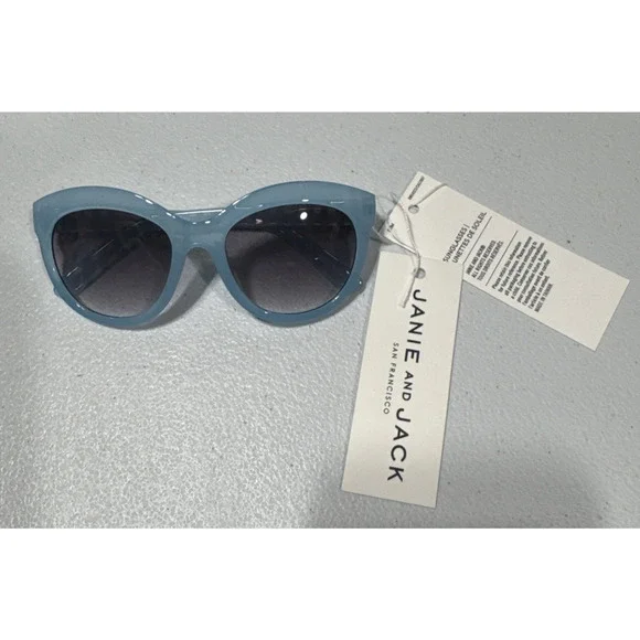 Janie and Jack Fashion Sunglasses Blue & Clear striped Kids' Size 2- 4 Y Beach
