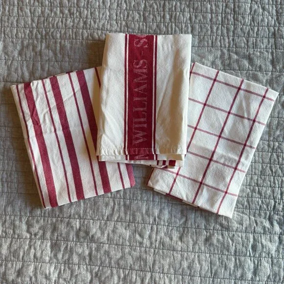 New Williams Sonoma Jacquard Towels, Set of 3