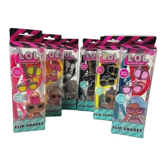 LOL Surprise Gift Bundle Lot Collection of 6 Girls Flip Shades Sunglasses NEW!