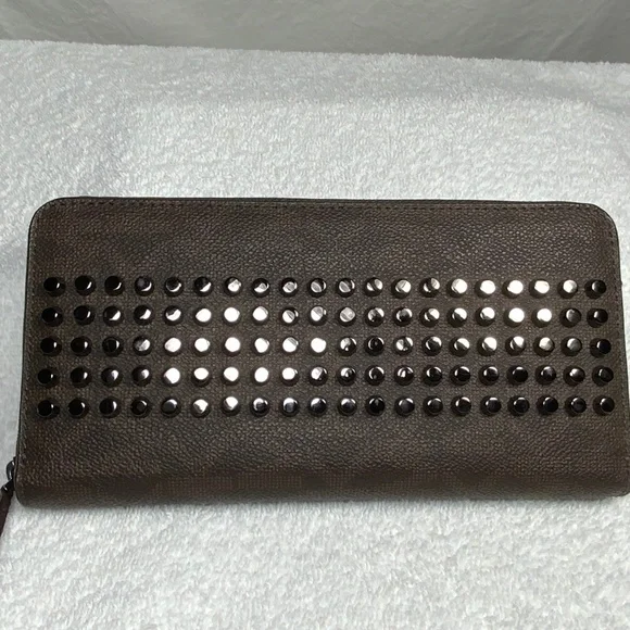 NWT - Michael Kors Men's Studded Wallet - Jet Set Tech Zip Around