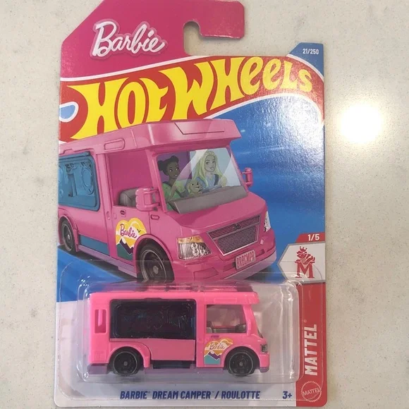 Mattel Barbie Hot Wheels Dream Camper - Pink and Blue
