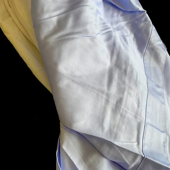 Blue aeriodecent full/queen solid bed skirt dust ruffle