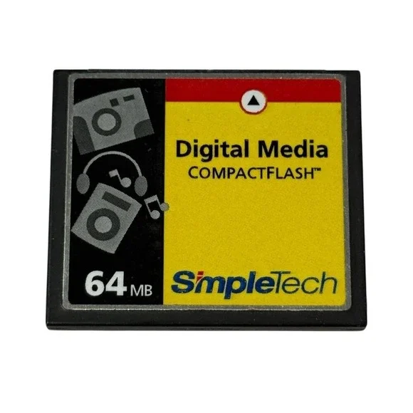 SimpleTech 64MB CompactFlash CF Memory Card Vintage Digital Camera Storage‎