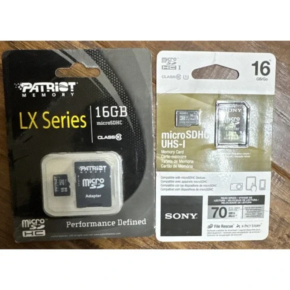 Patriot 16GB Sony 16GB MicroSDHC Flash‎ Card X2