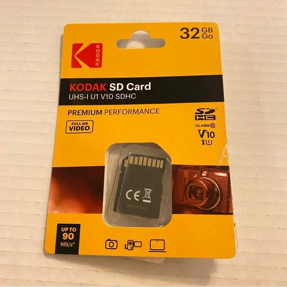 KODAK SD Card 32GB UHS-I U1 V10 SDHC