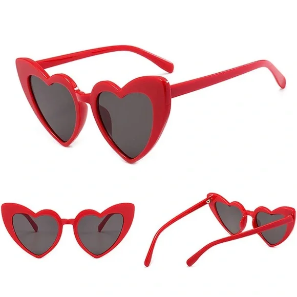 Heart Shaped Sunglasses Swifies Vintage CatEye Mod Retro Lana DelRay Kurt Cobain