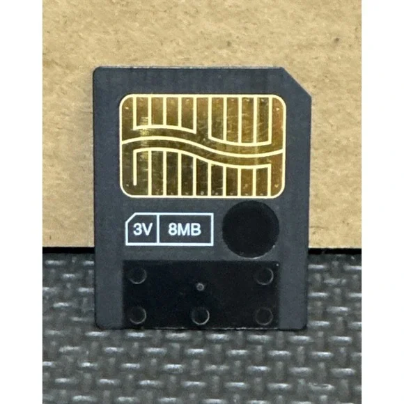 Toshiba 8MB 3.3 SmartMedia Card PDR-8MB SM Memory Card Genuine OEM Black Camera