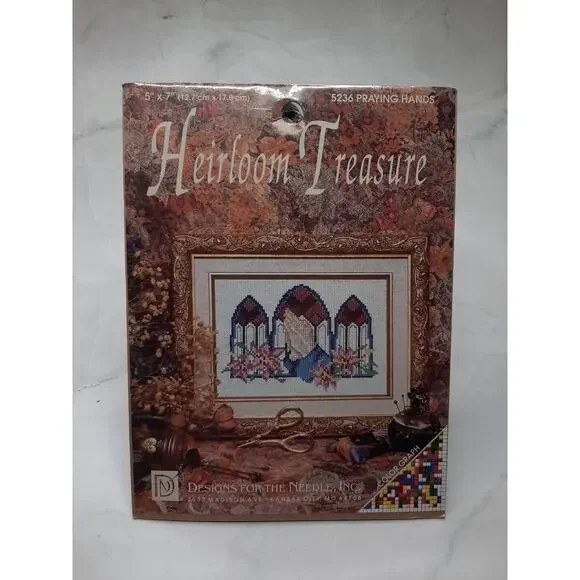 Designs For The Needle Heirloom Treasure Praying Hands 5236 5x7