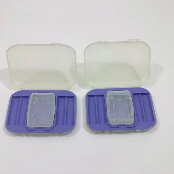Battery & Memory Card Holder Box 4.5x3x.9 inches Set of 2 Boxes