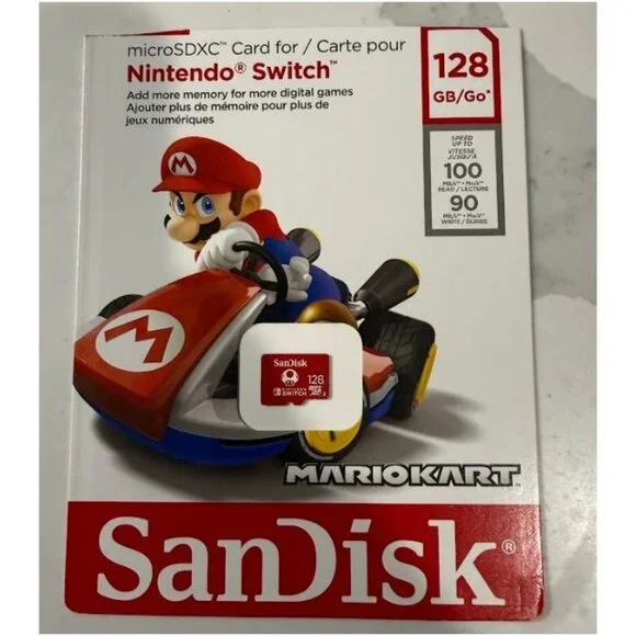 Nintendo Switch SanDisk 128GB Micro SDXC Flash Memory Card