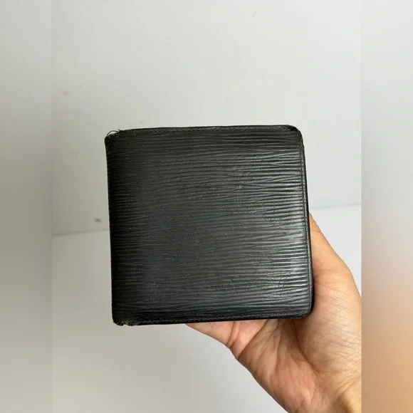 Louis Vuitton Black Epi Leather Bifold Wallet