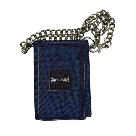 Vintage Y2K Paco Jeans Chain TriFold Wallet