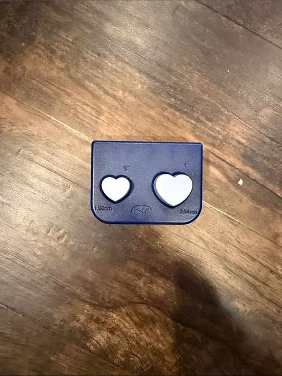 Creative Memories Navy Blue Dual Heart Paper Punch