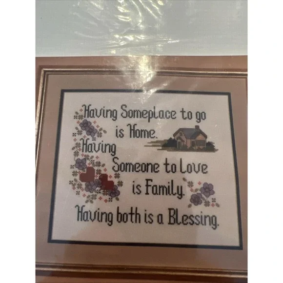 Kappie Originals Having Someplace Home Family Love Counted Cross Stitch Pattern