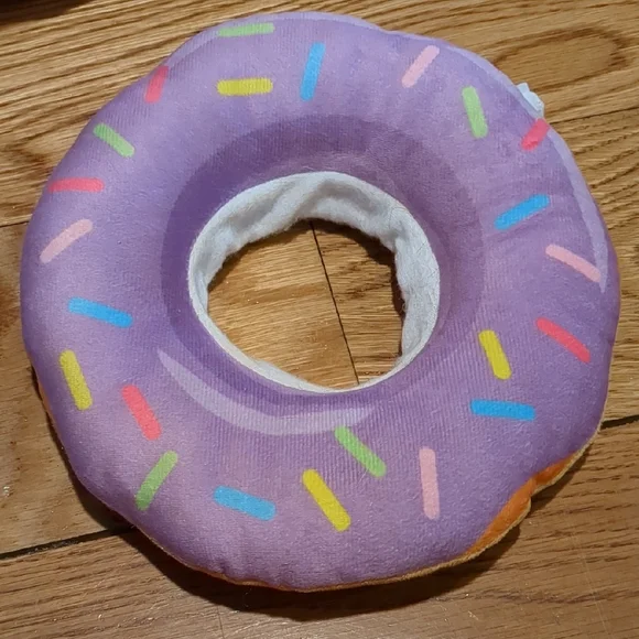 Cat Cone Pillow - Donut - Purple - Sz M