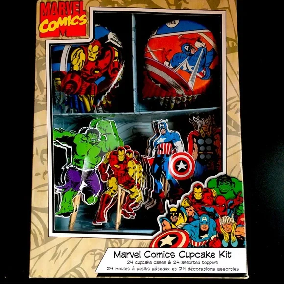 Williams-Sonoma Marvel Comics Cupcake Kit, NWT