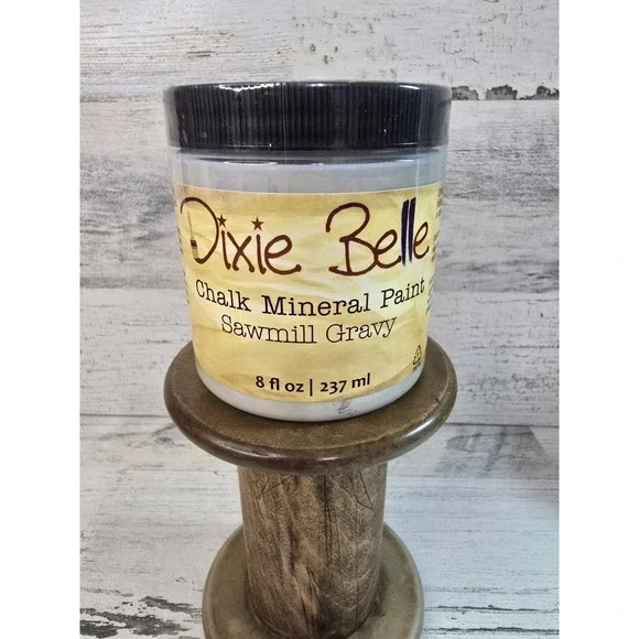 Dixie Belle Chalk Mineral Paint Sawmill Gravy 8oz Off White Furniture‎ Paint DIY