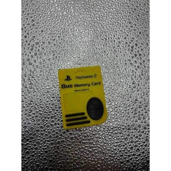 Nyko PlayStation 2 8MB Memory Card Yellow MagicGate PS2 80516-H08-0410