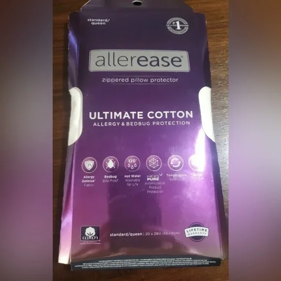 *NEW* AllerEase Ultimate Protection & Comfort Temperature Pillow Protector